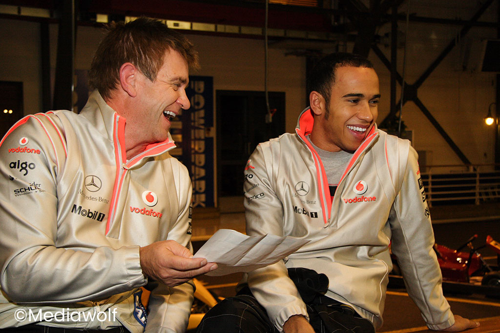Vodafone McLaren Mercedes - Aki Hintsa & Lewis Hamilton